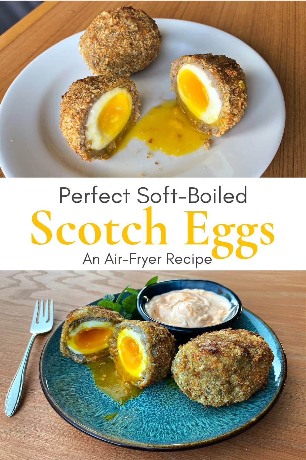 Perfect Soft-Boiled Scotch Eggs (Air Fryer Recipe)
