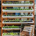 Vertical Garden with Removable Rain Gutter Planters (Step-by-Step DIY)