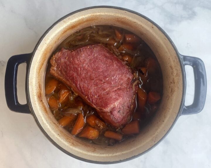 Brown Sugar & Mustard Glazed Corned Beef • The Good Hearted Woman