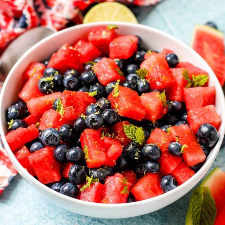Image for Watermelon Blueberry Salad without Honey