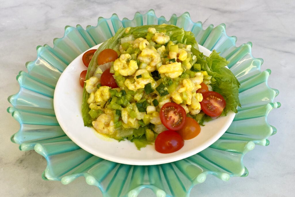Shrimp Salad with Lemony Mustard Vinaigrette • The Good Hearted Woman