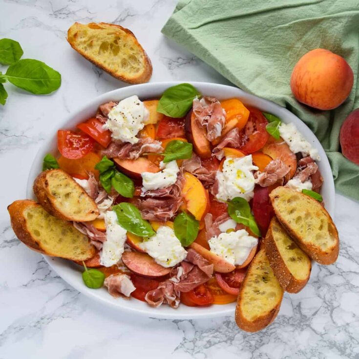 Image for Peach & Heirloom Tomato Caprese