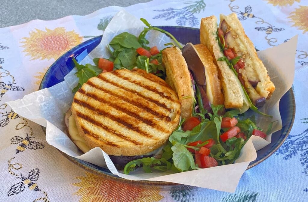 Italian Grilled Eggplant Panini • The Good Hearted Woman