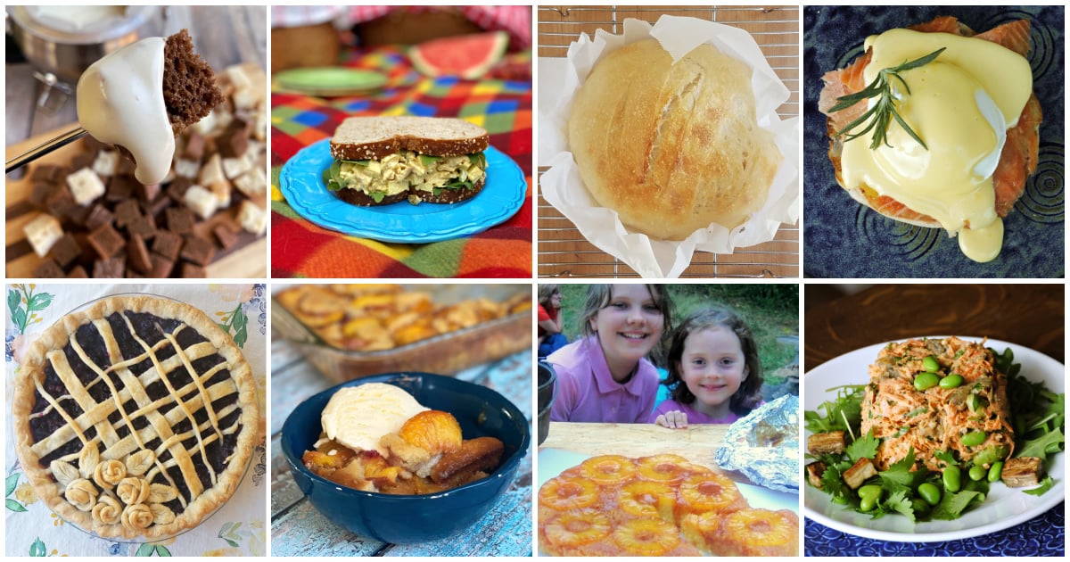 8-panel collage showing images of food and recipes from April Food Holidays calendar.
