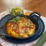Soft and cozy cast iron breakfast pizza with creamy eggs, melty cheese, and your favorite toppings. Make individual mini skillet pizzas or one large 10-inch version. Perfect for brunch, meal prep, or easy make-ahead breakfasts.