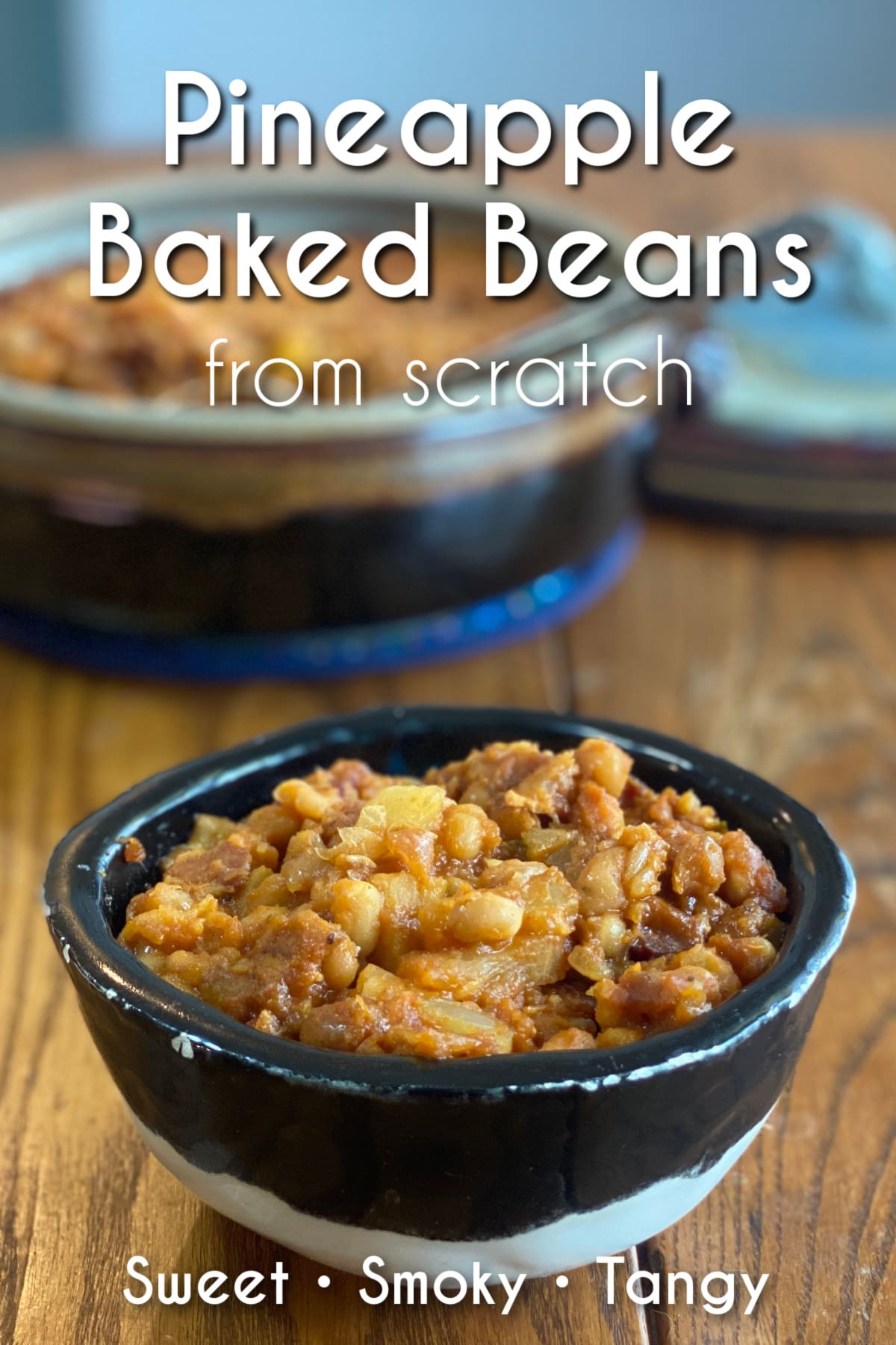 These Pineapple Baked Beans from Scratch are loaded with smoky bacon, brown sugar, molasses, and crushed pineapple for the perfect sweet-and-savory BBQ side dish.